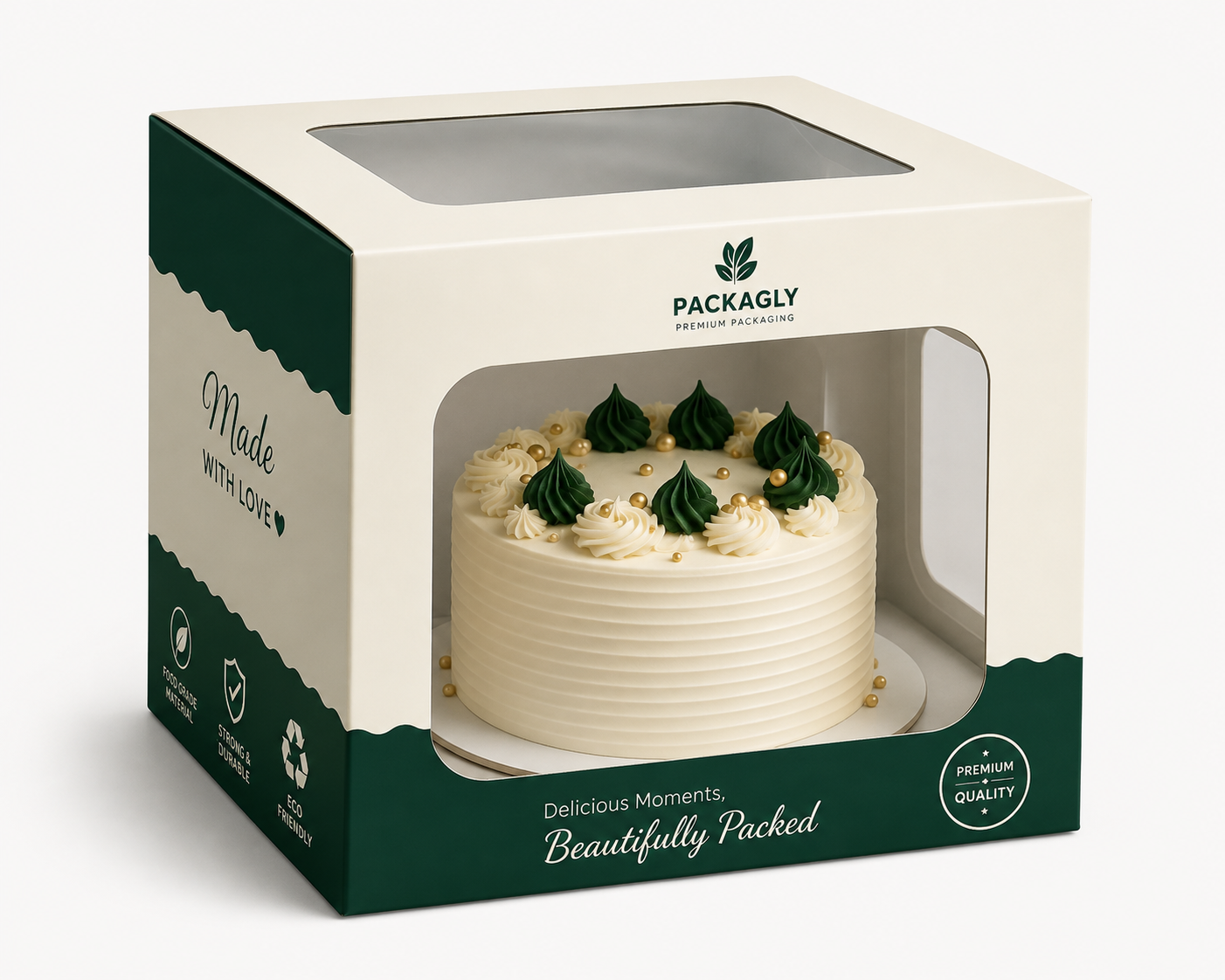 Window cake boxes